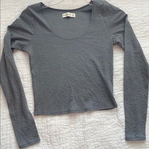 Abercrombie & Fitch long sleeve crop top Sz M